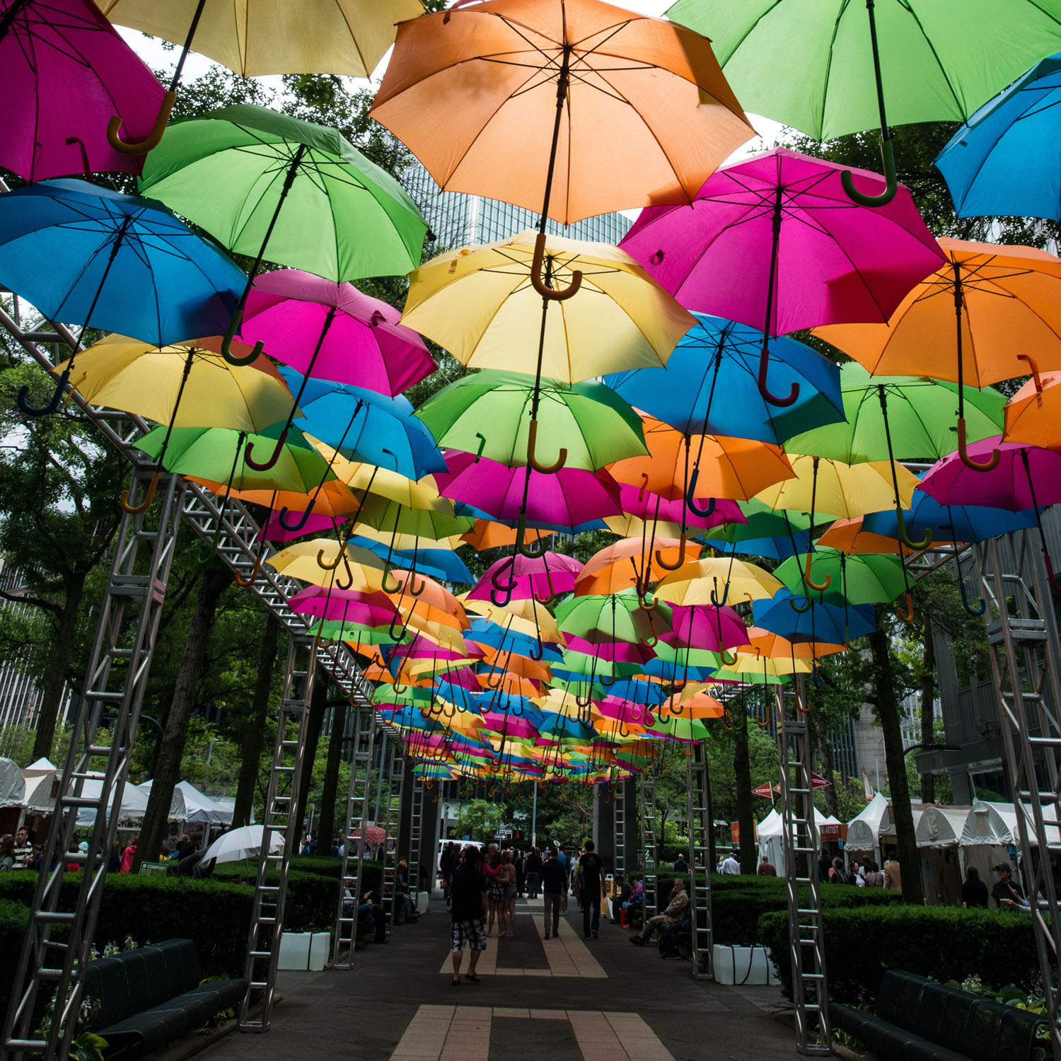#Pittsburgh, #artsfestival, #streetart, #rain, #June, #umbrellas, #makelemonade